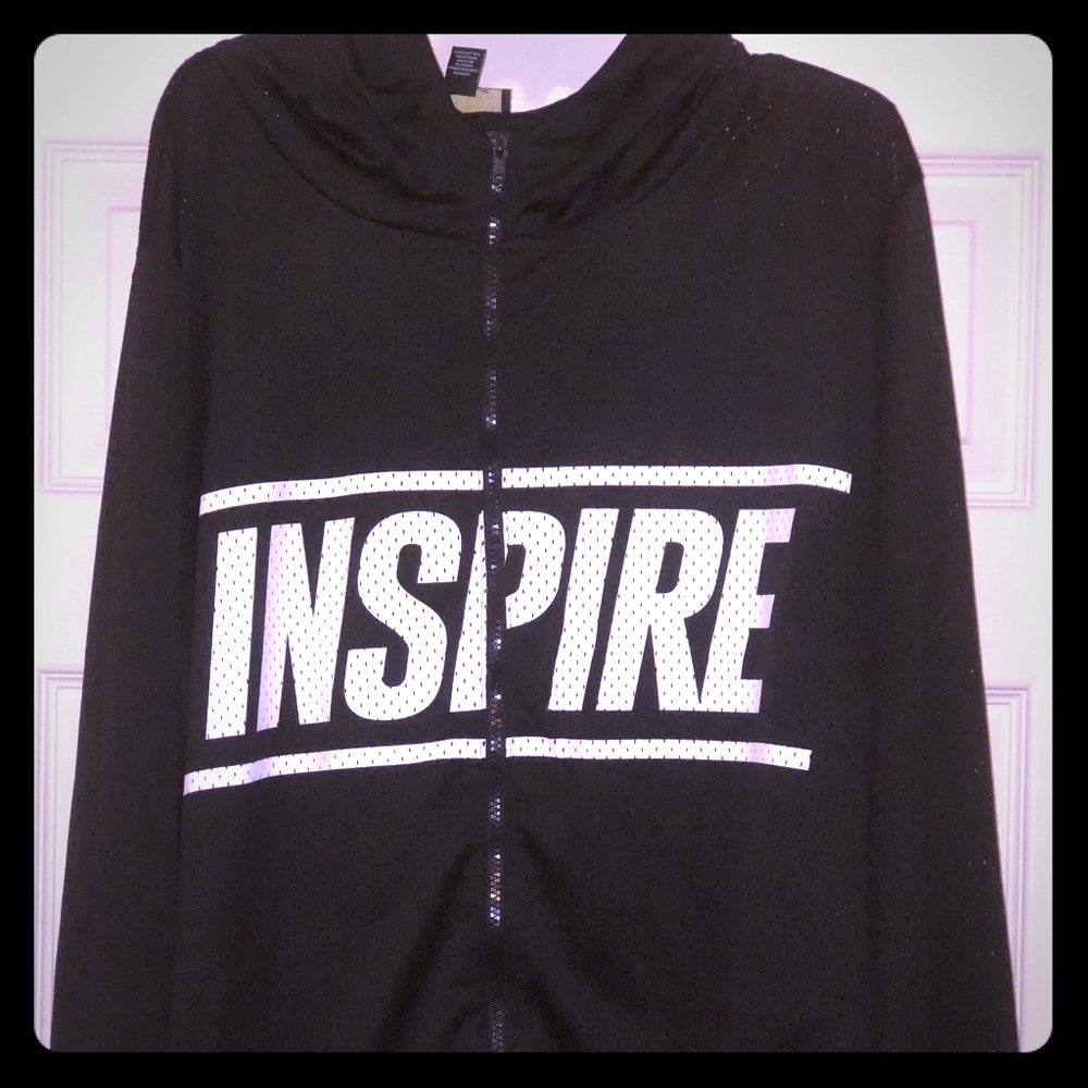 Mesh graphic hoodie